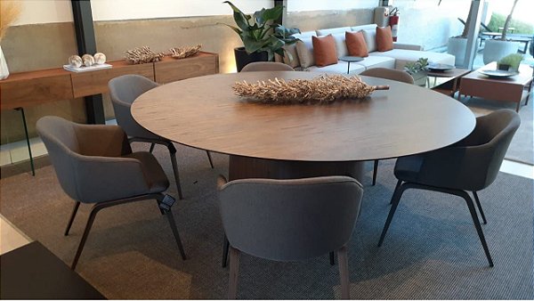 Mesa de Jantar Evans Redonda