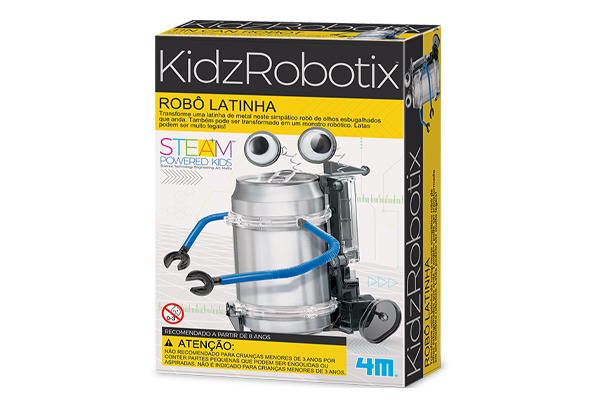 Robô Latinha - Brinquedo Educativo Experimento Científico e Robótica - 4M