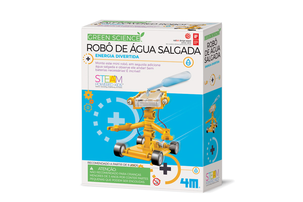 Robô de Água Salgada - Brinquedo Educativo Experimento Científico e Robótica - 4M