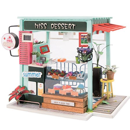 DIY House Sorveteria Doceria em Miniatura Ice Cream Station