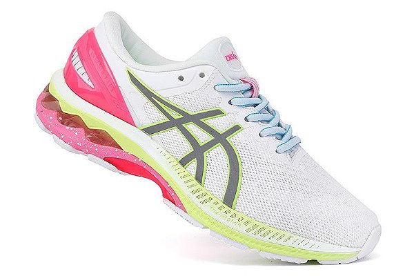 asics branco e rosa