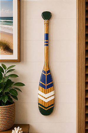 Remo Decorativo Verde Esmeralda 55 cm Decoração Náutica Praia