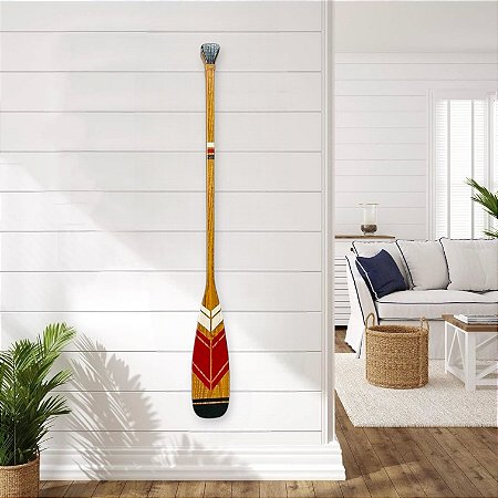 Remo Decorativo Canadense Ponta Preta 100 cm Decoração de Parede em madeira para Casa de Praia e Náutica
