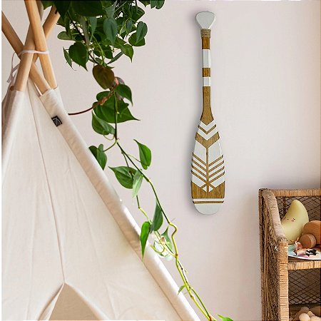 Remo Decorativo Branco 55 cm Decoração Náutica Praia