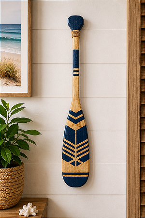 Remo Decorativo Canadense Azul escuro 55 cm Decoração de Parede em madeira