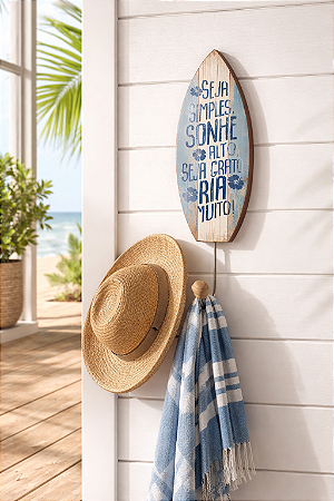 Cabideiro Decorativo Prancha - Seja Simples