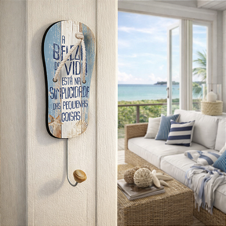 Cabideiro Decorativo Chinelo - A Beleza