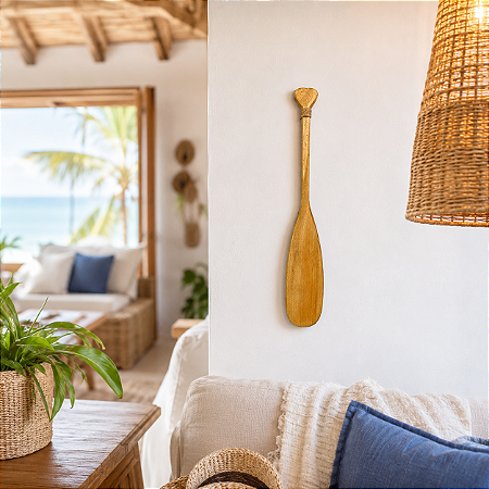 Remo Decorativo de Parede 55 cm em Madeira