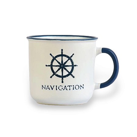 Caneca Náutica Branca Timão 400ml