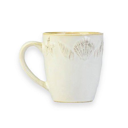 Caneca Conchas Bege 350ml Caneca Náutica