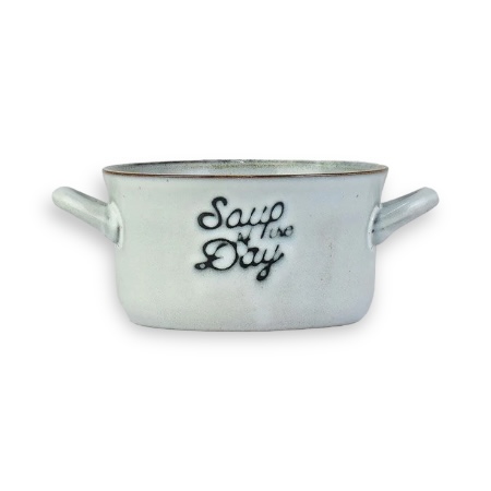 Tigela Azul Soup Bowl em Cerâmica