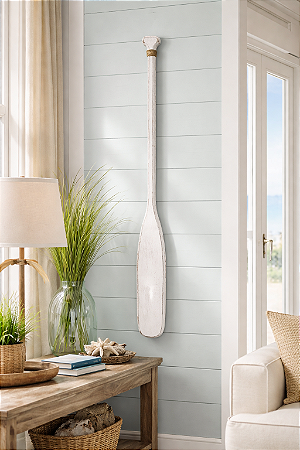 Remo Decorativo Pátina Envelhecida 100 cm Decoração de Parede em madeira