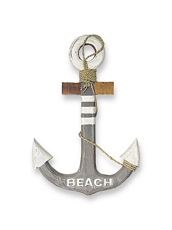 Enfeite Âncora Beach Navy 60 cm Decoração Náutica de Parede