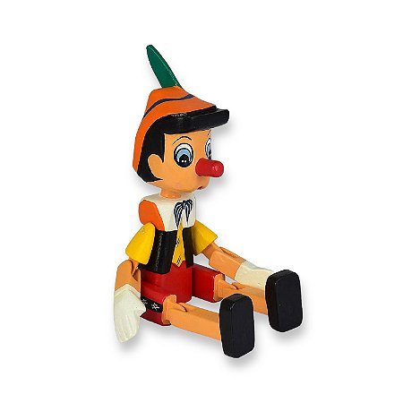 Enfeite Pinóquio Articulado 35 cm Decoração de Mesa