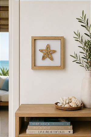 Quadro Estrela Decoração Náutica de Parede