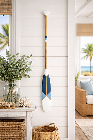 Remo Decorativo Ponta Branca 100 cm Decoração de Parede em madeira