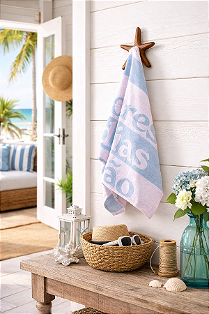 Cabideiro Estrela em Madeira Decoração Náutica Praia