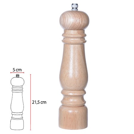 Moedor de Pimenta em Madeira