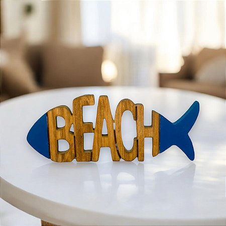 Enfeite Beach Azul Marinho Decoração Náutica de Mesa
