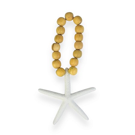 Colar Estrela em Resina e Madeira 18cm