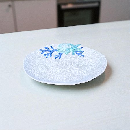 Prato Náutico Concha e Estrela 23 cm em Melamina
