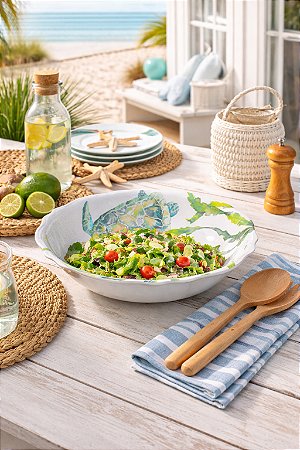Saladeira Tartaruga 35 cm em Melamina