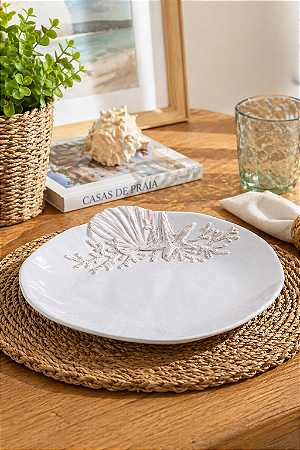 Prato Náutico Branco em Melamina 3x29,5x29,5 cm