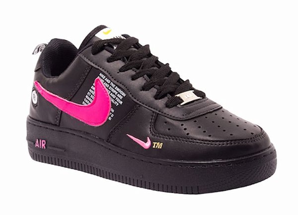 nike air force preto e rosa
