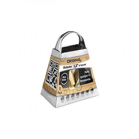 Ralador pequeno 4 faces 3,3" Inox Original