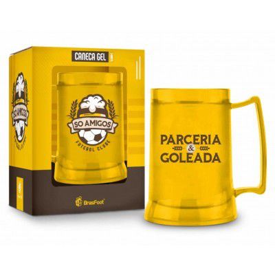 Caneca Gel 300ml Futebol E Cerveja Brasfoot