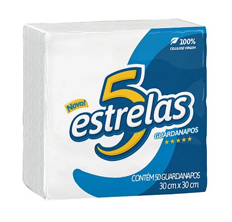 Guardanapo 30 cm x 30 cm 5 estrelas