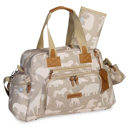 Bolsa Maternidade Everyday Masterbag com Bolso Térmico Safari Caqui