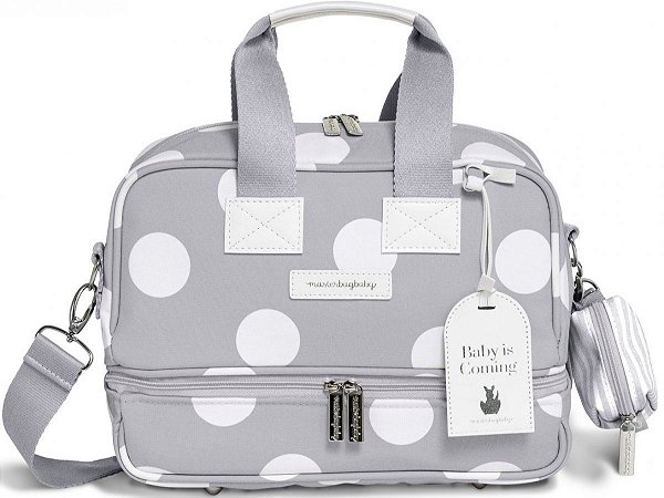 Bolsa Térmica Maternidade MasterBag Baby Vicky Bubbles | Cor: Cinza