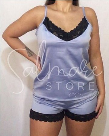 blusa de cetim com renda
