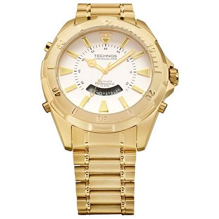 Relógio Technos Masculino Dourado Skydiver WT205FL/4B - Pimentech | Ofertas  quentes para você!