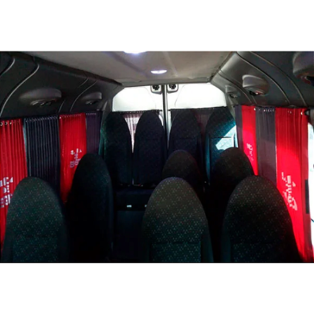 Cortinas para onibus, micro-onibus, vans