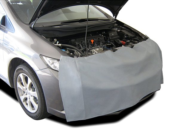 Capa protetora de carro em oficina mecânica - modelo Frontal