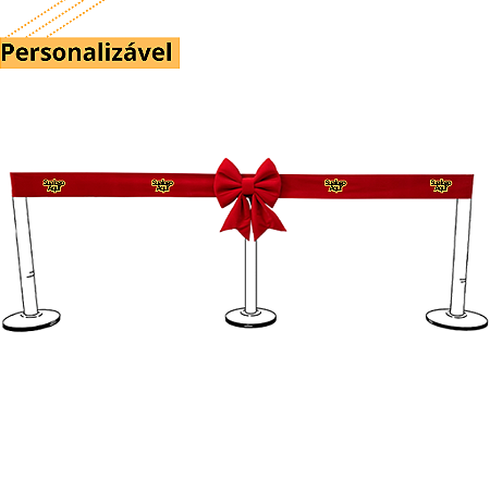 Laço 40 cm Para Inauguração Com Faixa de 3m - Personalizado com sua logo