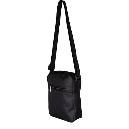 Bolsa de Ombro em Nylon com Dois Compartimentos – Alça Regulável e Bolso Interno Telado