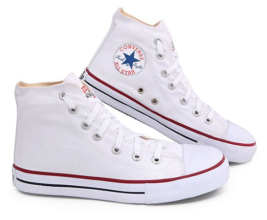all star branco lona