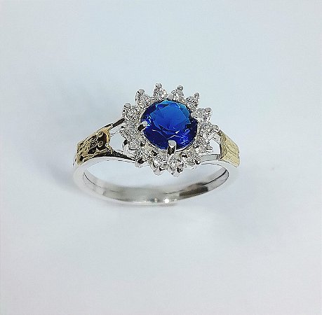 Anel de Formatura - Prata 925 c/ emblema de Ouro