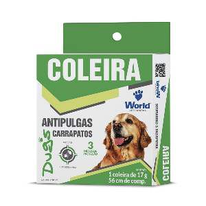 Coleira world veterinária dug's antipulgas e carrapatos para cães Clearance