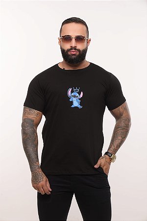 STITCH REI (CAMISETA)- PRETO