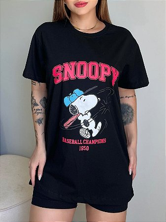 SNOOPY (MAX TSHIRTS)- PRETA