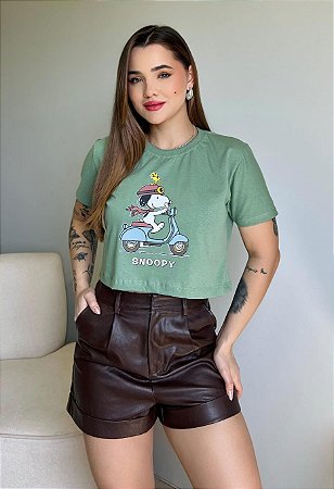 CROPPED SNOOPY TAM.U - VERDE