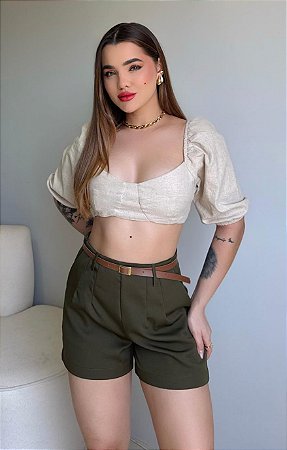 BERMUDA (ALFAIATARIA) - VERDE MUSGO