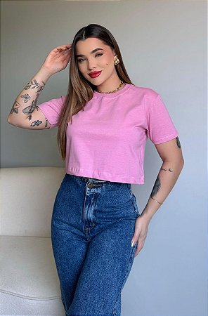 CROPPED BÁSICO TAM.U - ROSA