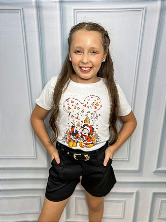 MICKEY E MINNIE (NATAL) (INFANTIL)- BRANCA