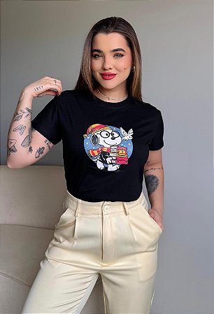 SNOOPY POTTER- PRETA