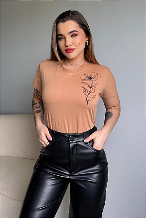 FLOR MINIMALISTA- NUDE CLARO